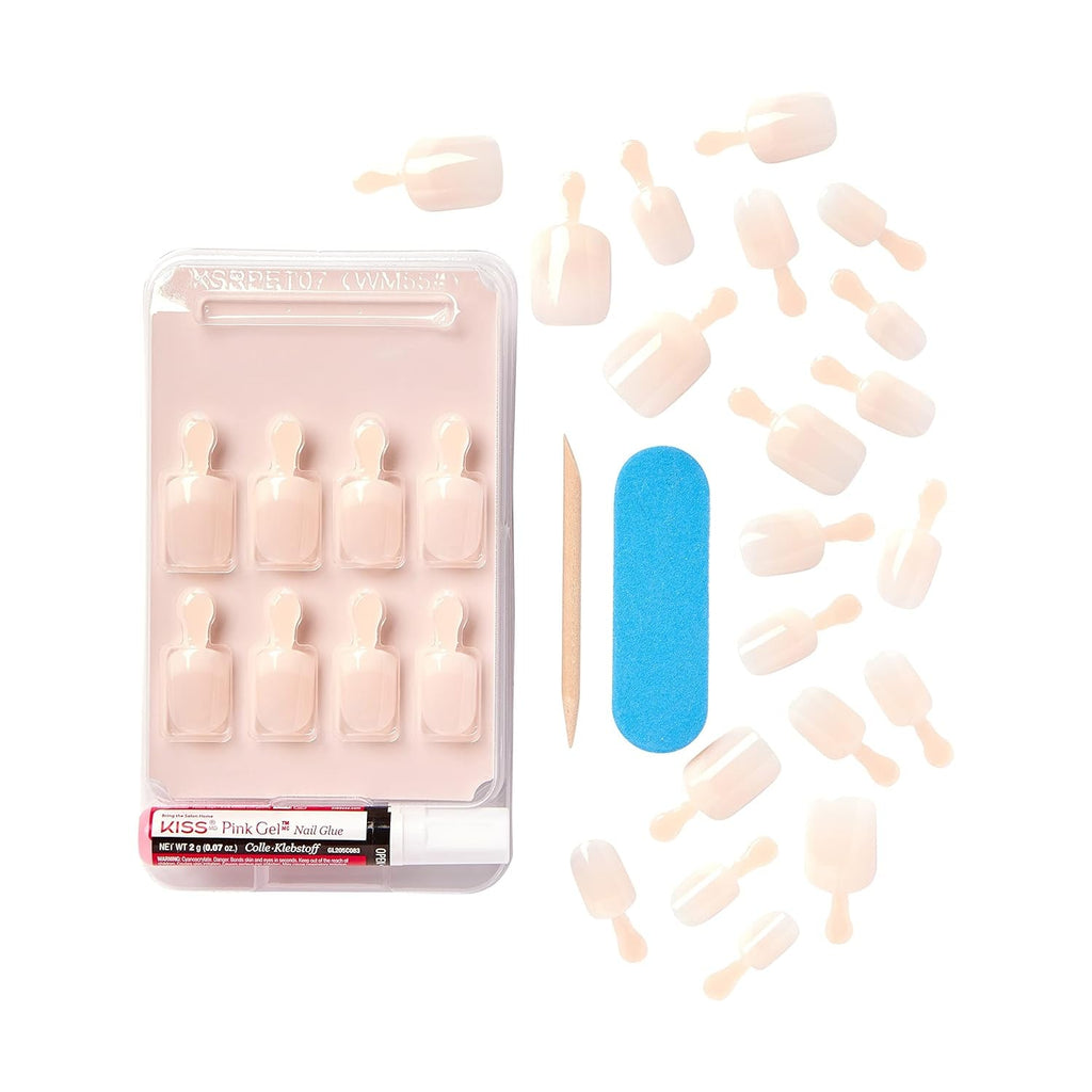 Kiss Nude Nails Unghii Uimitoare (Pachet de 2)