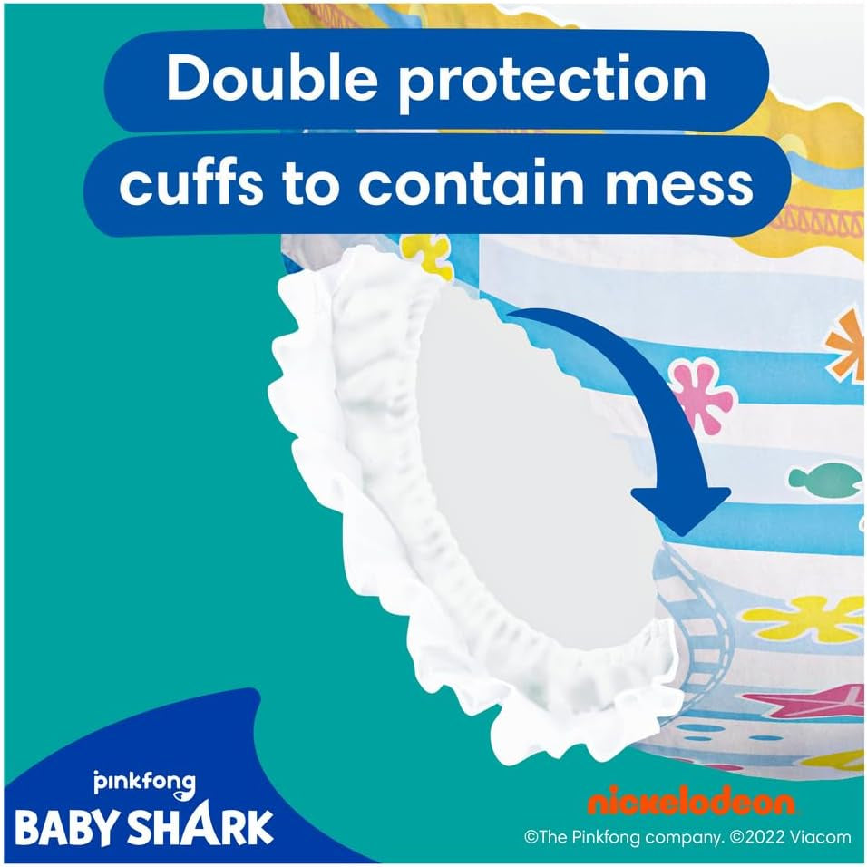 Pampers (Old Version), Splashers Disposable Bath Shorts - Size 5/6 (14kg+) - Box of 8 Packs of 10