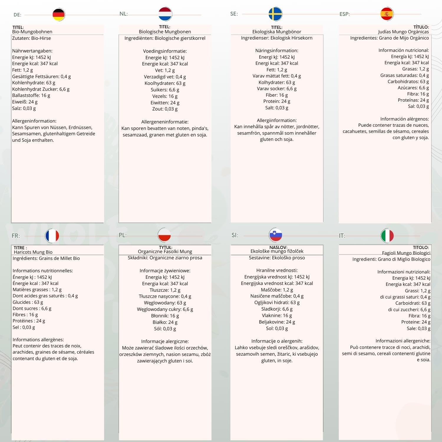 Wholefood Earth Organic Mung Beans 2kg | Non-GMO | Vegan | Rich in fiber | Rich in protein | Certified organic