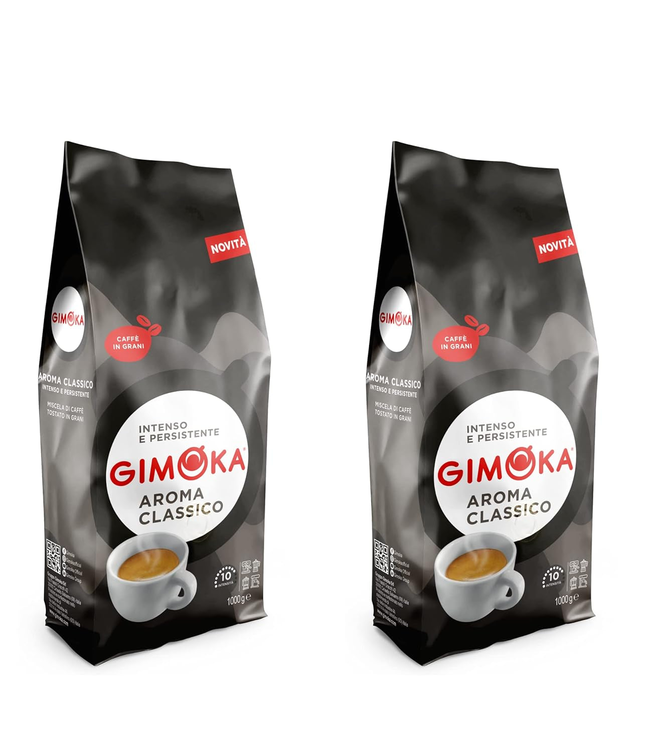Gimoka - Cafea boabe, 1 Kg Cafea Naty Shop 2 x 1 Kg Aroma Classico