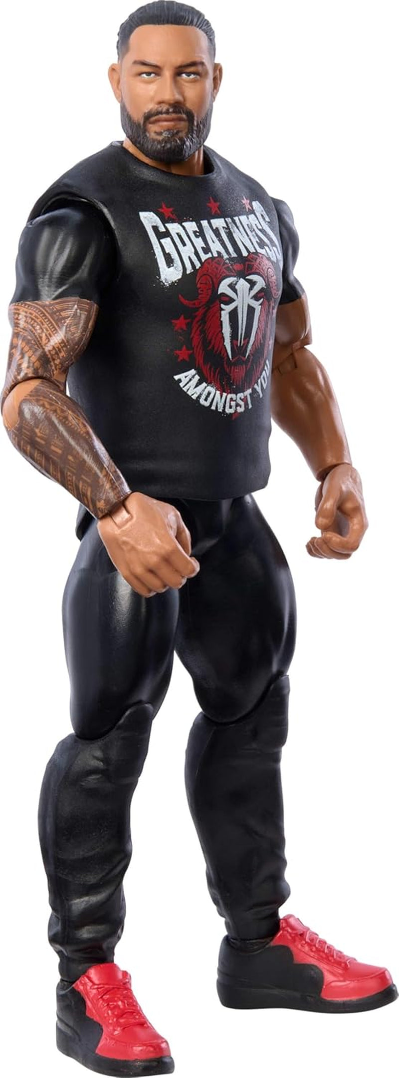 Mattel WWE Roman Reigns Action Figure, Main Battle Series #151, Aprox. 15cm inaltime Figura de colectie cu 10 puncte de miscare si aspect realist, JCV27 Action figures Naty Shop