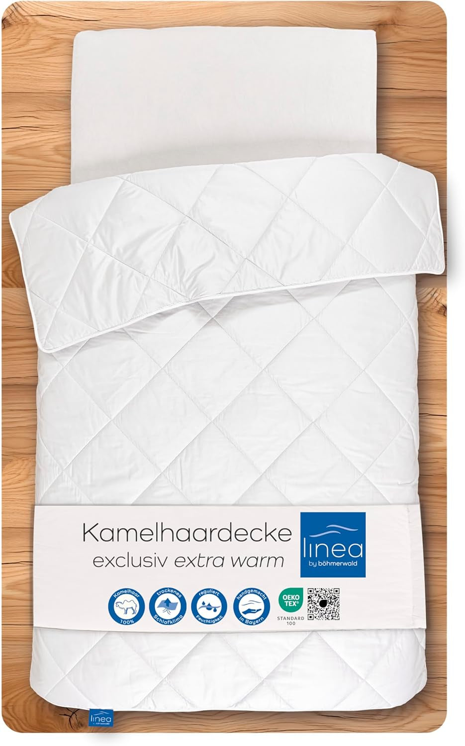 Exclusive duvet, camel, white, 135 X 200 cm Naty Shop duvets and quilts 135 X 200 Cm