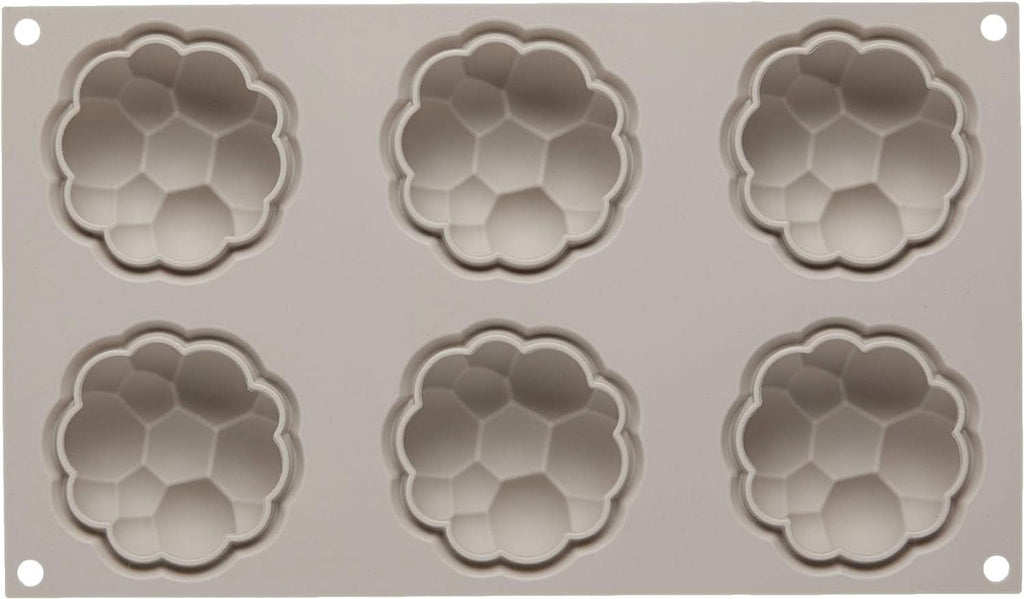 Silikomart, Formă pentru prăjiturele Tartufo de silicon, 8 Monoportii, Ø 62 H 52 mm Bucatarie Naty Shop Bollicine