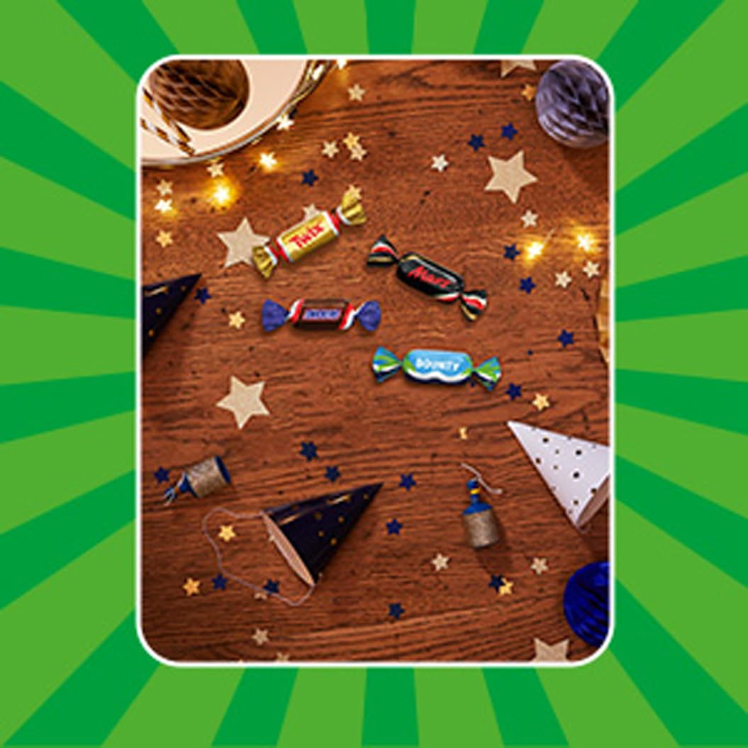 Mix of miniatures, Mars, Snickers, Bounty & Twix, Classic bars in mini format, 296 Bars, 3Kg Chocolate Candies Naty Shop