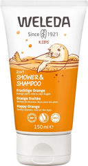 WELEDA Bio Kids 2-in-1 Shampoo and Shower Gel, orange, suitable for children from the age of three (1 x 150 ml) Mother and Child Naty Shop