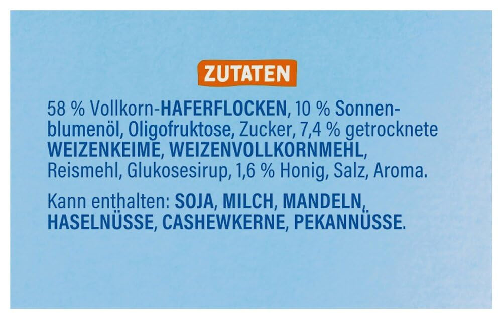 Dr. Oetker Vitalis Less Sweet Crunchy Pure: Crunchy muesli with 30% less sugar, pack of 5 (5 x 600g)