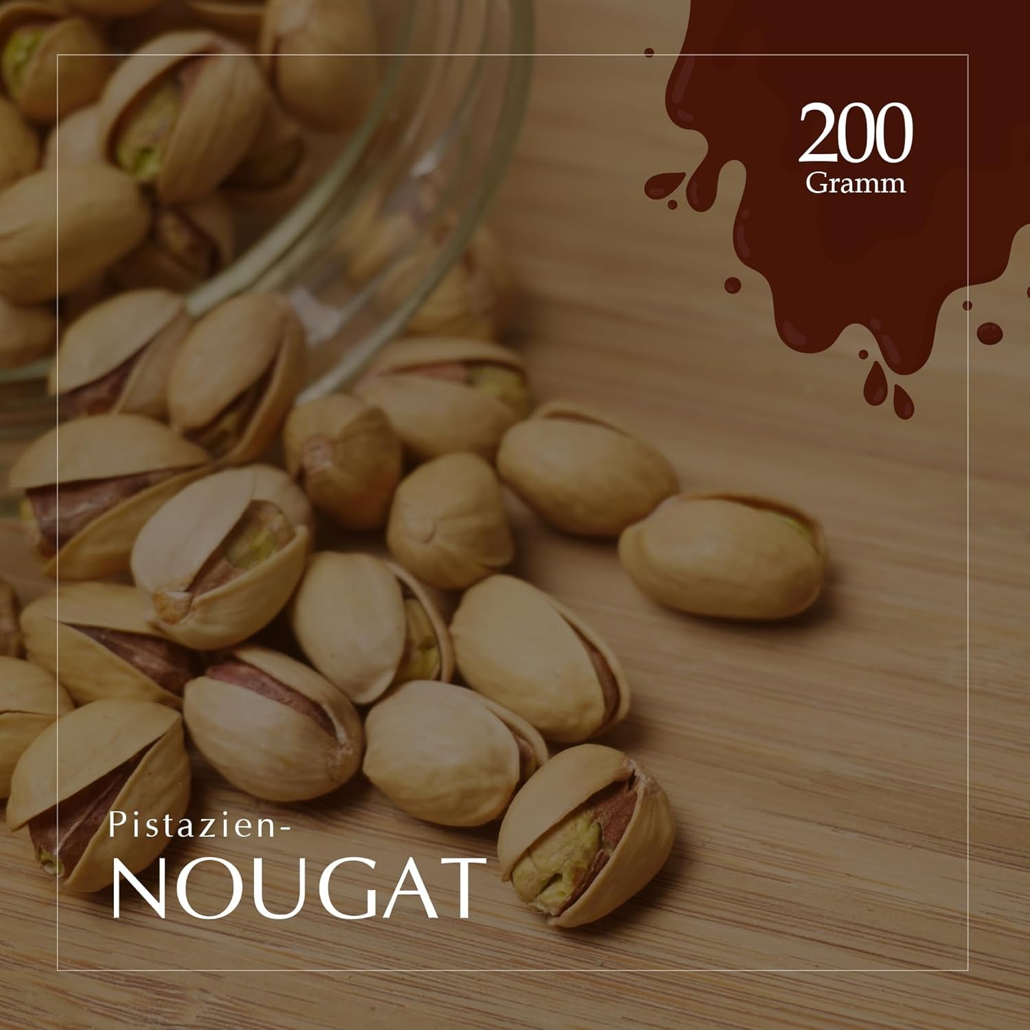 Artisanal chocolate pistachio turrón, 200g, creamy texture, superior quality, fine ingredients, authentic taste, the most expensive turrón in the world