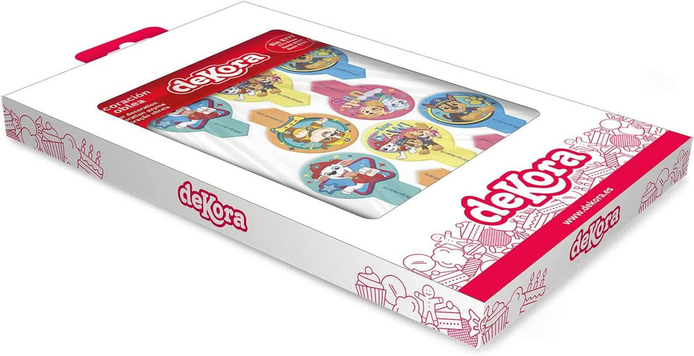 Dekora, Dekorapin Paw Patrol Edible Cake Decorations, 20 Edible Paper Wafers - 6.5 X 4 Cm Naty Shop