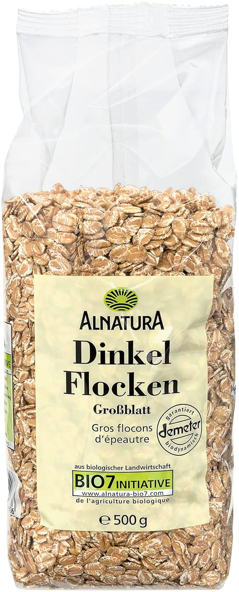 Organic spelled flakes with large flakes, 500g