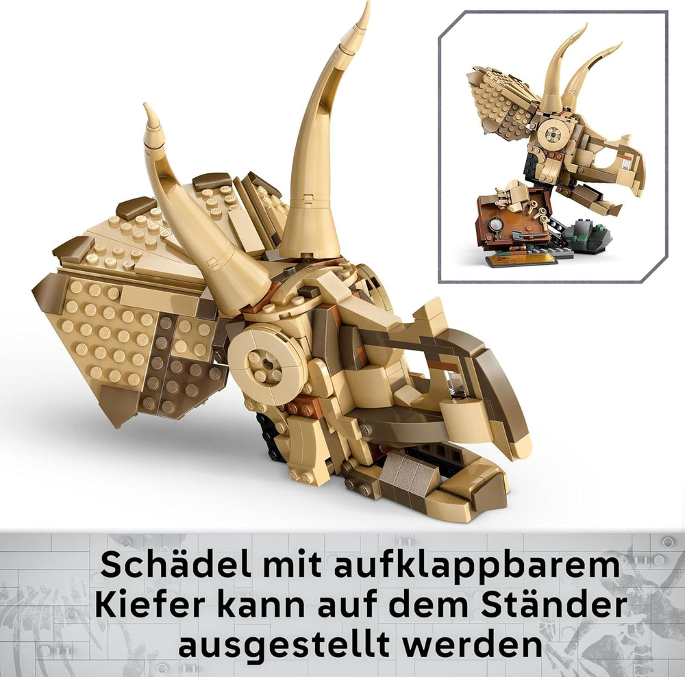 LEGO Jurassic World Dinosaur Fossils: Triceratops Skull Model, dinosaur toy for boys and girls from 9 years old, gift for children and fans Jurassic World 76969 Building sets Besuche den LEGO-Store
