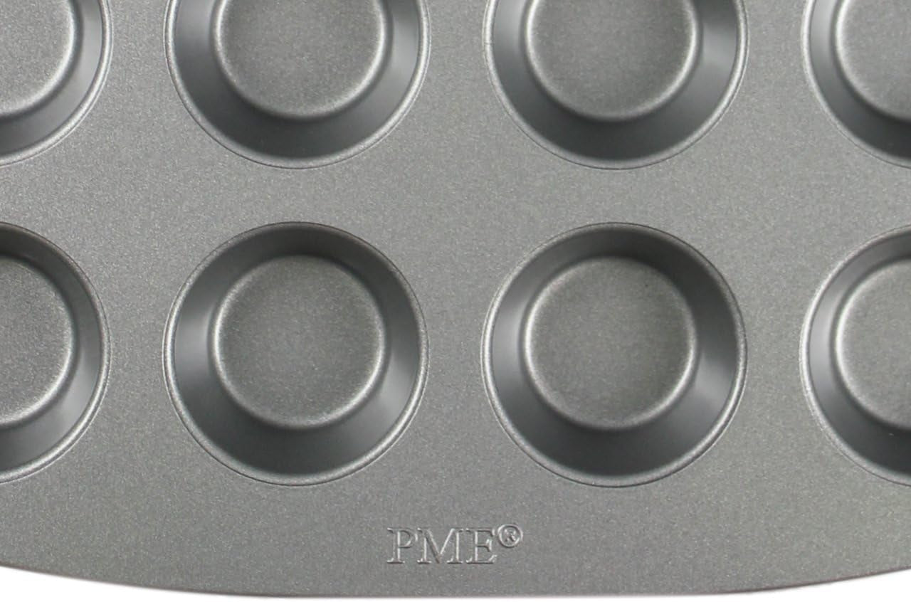 CSB111 Antihaftbeschichtete Mini-Muffinform Mit 24 Löchern Aus Karbonstahl, Edelstahl, Silver, 39.4 X 24.6 X 2.1 Cm Molds and trays for baking Naty Shop