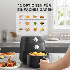 Midea Hot Air Fryer 2L, 1150W Airfryer, oil-free, Hot air fryer, Automatic shut-off function Home Appliances Naty Shop
