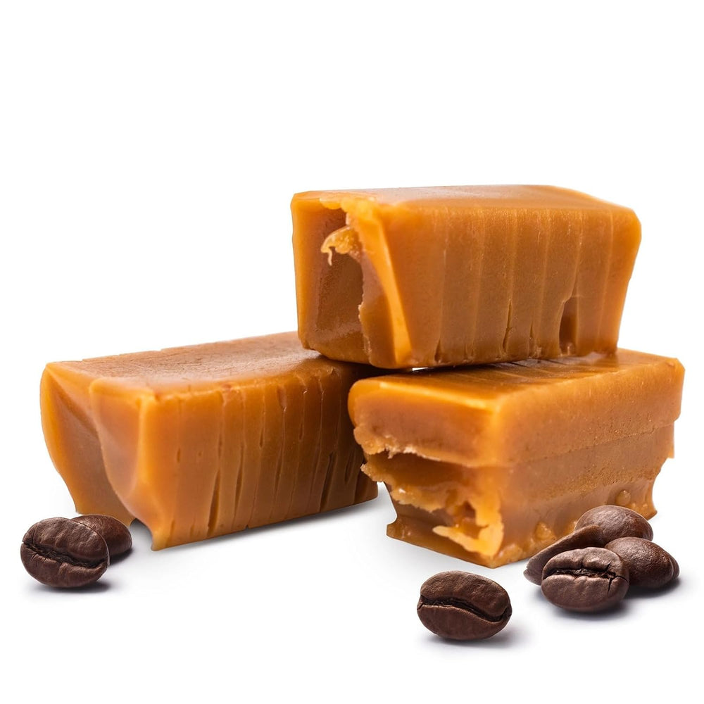 Geschenkset – Brasilianischer Guaxupe Premium-Kaffee (ganze Bohnen) 1 kg + Kaffeekaramellen 250 g + Keramiktasse 300 ml