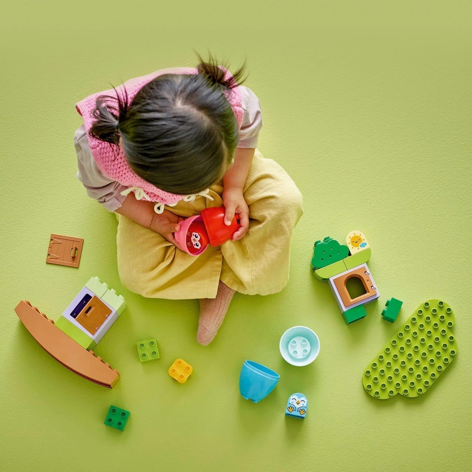 LEGO DUPLO tree for balancing and stacking, development toy, building set for children from 18 months, creative toy for children, educational toy with 2 toy birds 10440 Building sets Besuche den LEGO-Store