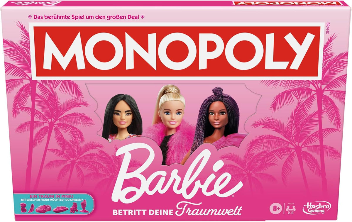 Barbie Edition, the classic board game inspired by Barbie's dream world and her adventures, is an original game for children and teenagers.