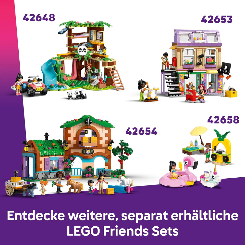 LEGO Friends Friendship Movie Night Toy for 6+ Year Old Girls - incl. 2 Mini Dolls, a Screen and a Light Brick Projector - Creative Building Set - 42642