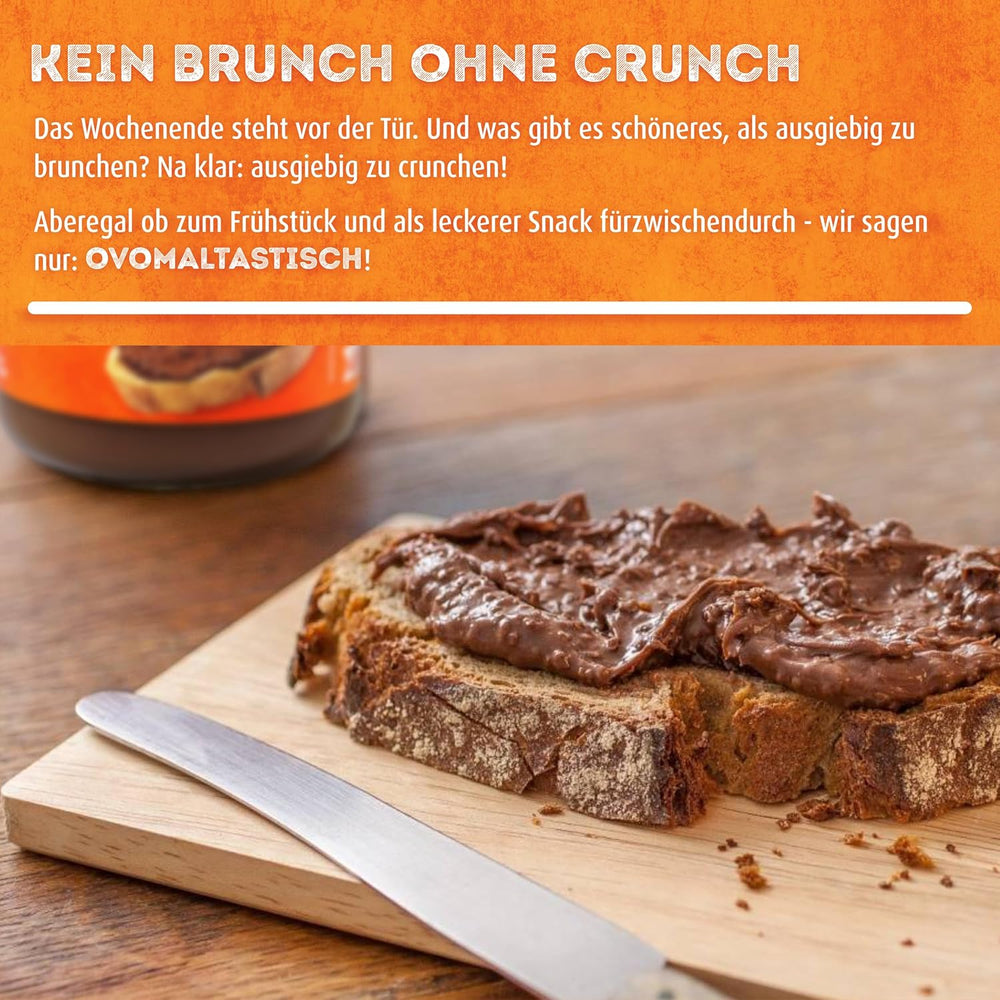 Ovomaltine OVO BREAK Wafer and Chocolate Bar - a crunchy snack with the unmistakable taste of our popular Creme Crocante, naturally without palm oil (4 x 39g)