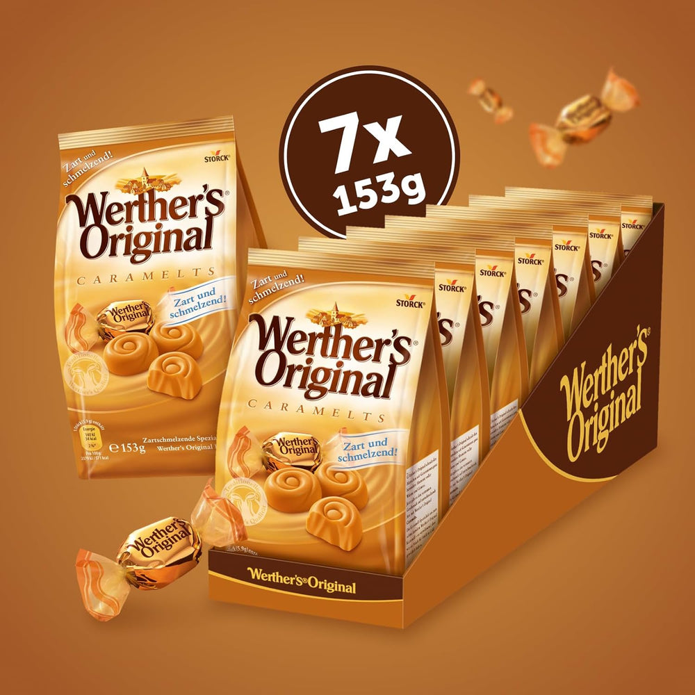 Caramels – 2 x 7 x 153g (14 x 153g) – Caramelized sweets that melt in your mouth