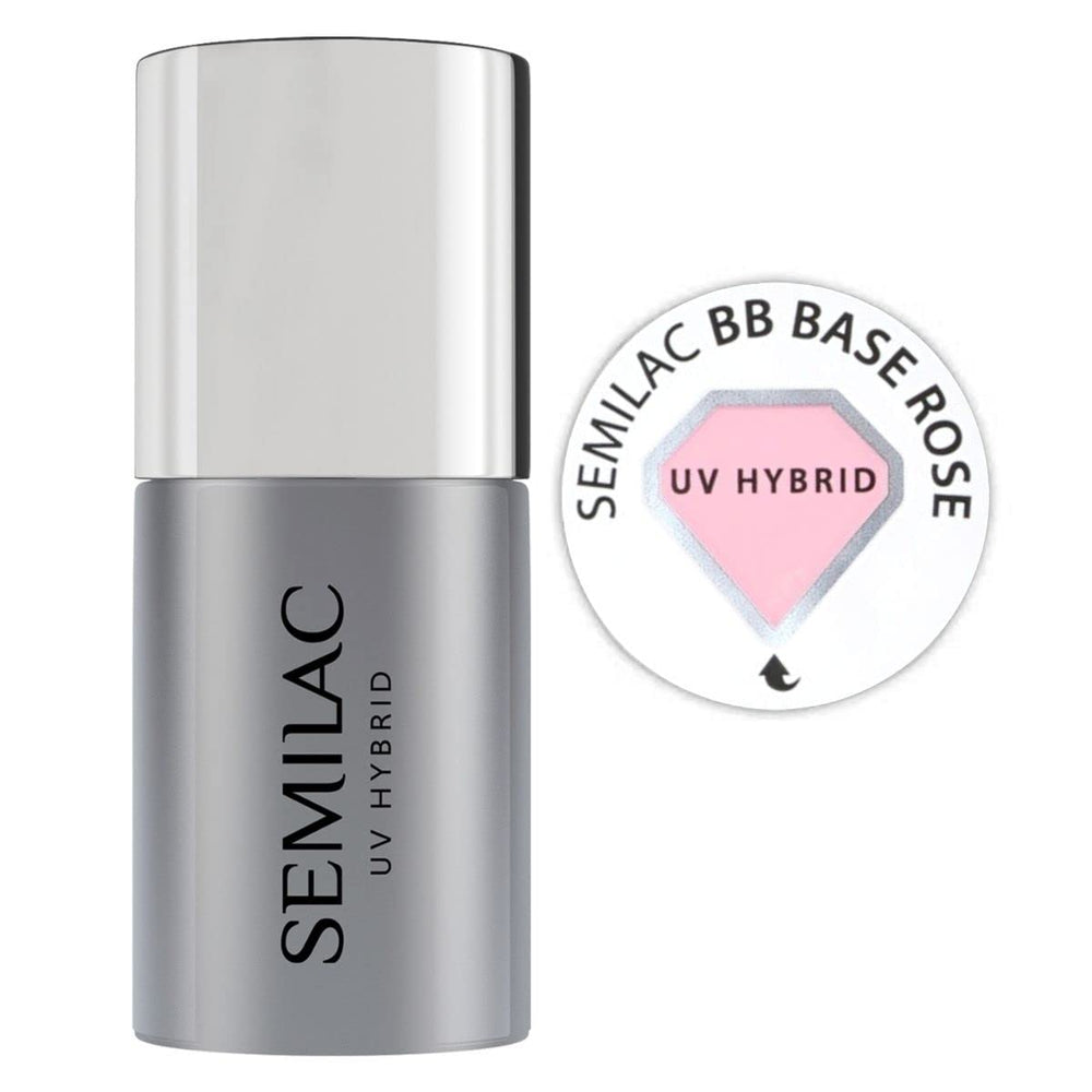 Semilac Pure&Clean UV nail polish base 7 ml – Self-leveling hybrid base for sensitive nails