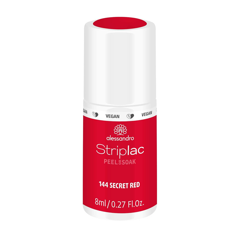 UV nail polish alessandro Striplac Elegant Ruby - Delicate and long-lasting - Easy removal thanks to peel-off removal technology - Vegan and cruelty-free - 8 ml