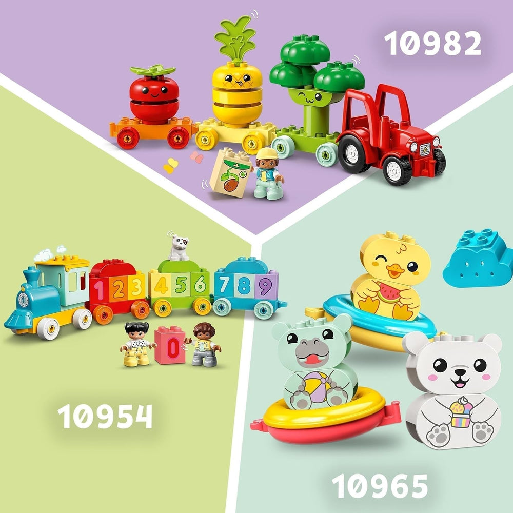 LEGO DUPLO Animal Train, Toy Train with Wheels, Creative Building and Rebuilding Animal Figures, Educational Toy for Toddlers, Birthday Gift for Animal Lovers Girls and Boys 1½ Years Old 10412 Building Sets Besuche den LEGO-Store