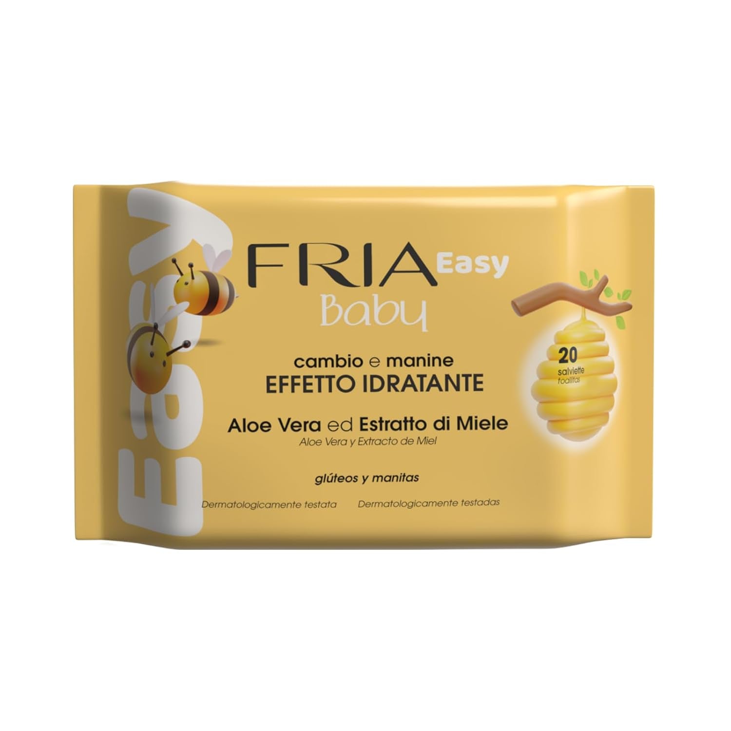 Easy Baby Wet Wipes with Aloe Vera and Honey Extract Skin Moisturizer, Dermatologically Tested, 330 Wipes Pack