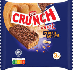 Nestlé Peanut Butter Bars Crunchy Peanut Butter Cereal Chocolate Bar 9 Pack (3 x 31g each)
