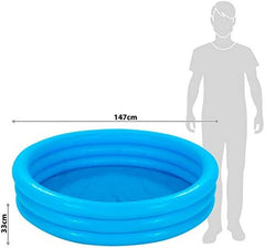 Intex 58426NP - Piscină gonflabilă Crystal Blue, Vinil, Albastră, 147x33 cm