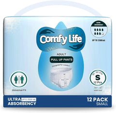 Premium Incontinence Panties for Adults, High Absorbency, Size S, 12 Pieces