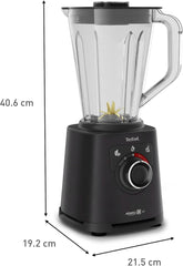 Tefal Perfectmix+ Standmixer, 3 Automatic Programs, Powelix-Klingentechnologie, Air Cooling System, 2 L Capacity, Tritan-Behälter, Inkl. Spatel, Schwarz, BL88A831 Kitchen Naty Shop