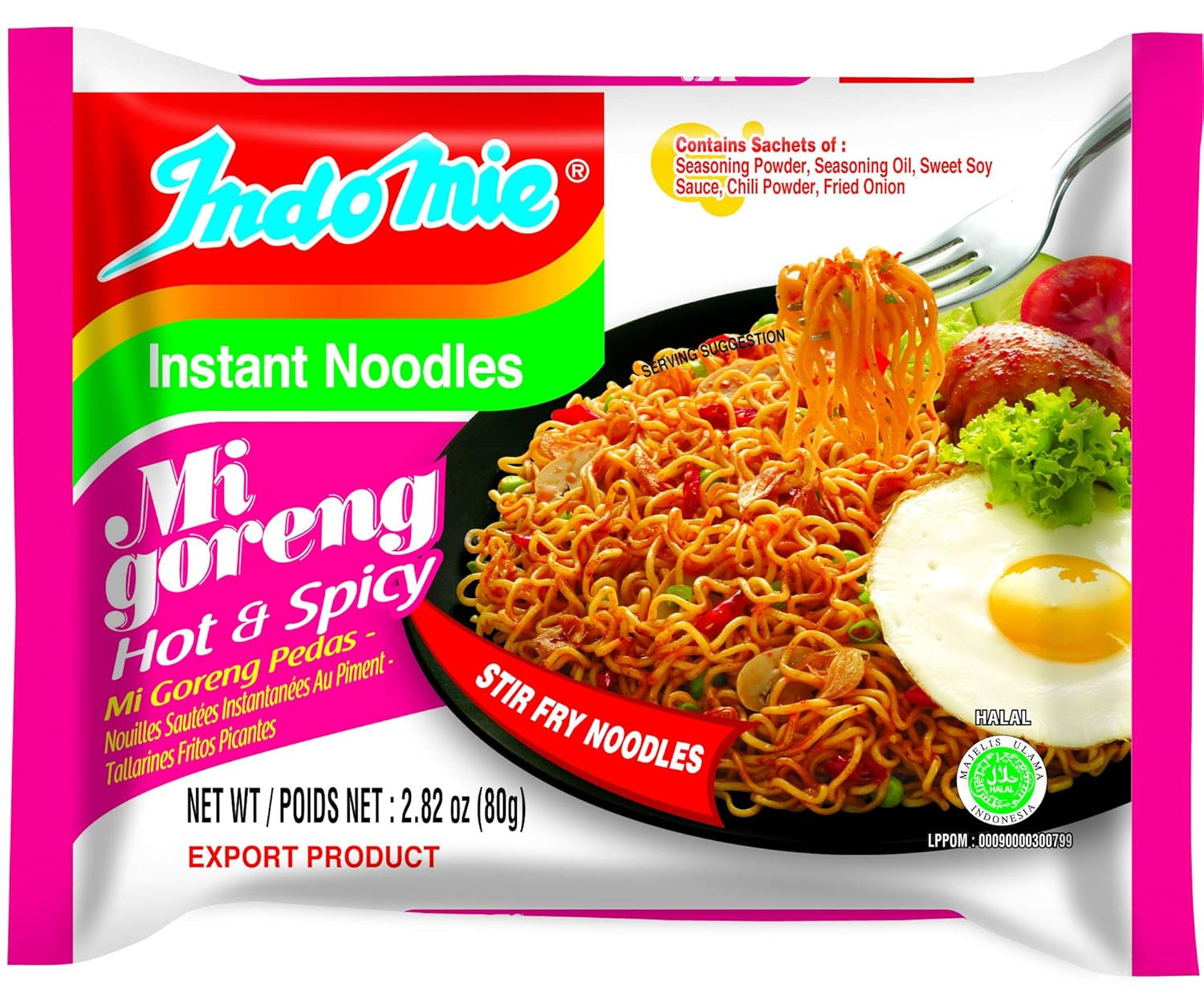 INDOMIE - Instant Mi Goreng Noodles - Multipack (40 x 80g)