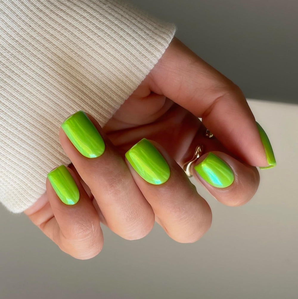 Oja UV Semilac Hybrid 447 Loco Lime 7ml Colecția Neonz