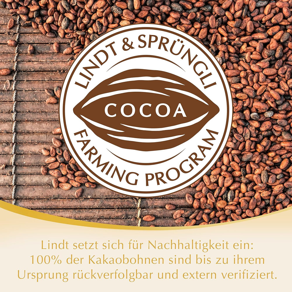 Lindt white chocolate balls LINDOR | 137g bag | Approx. 10 white chocolate balls with melt-in-your-mouth filling | Chocolate Gift Set | Chocolate Gift Set (Pack of 2)