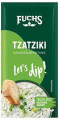 Fuchs Gewürze - Let's dip! Tzatziki Gewürzzubereitung, Gewürz für die Zubereitung von griechischem Tzatziki, 10 g in the bag