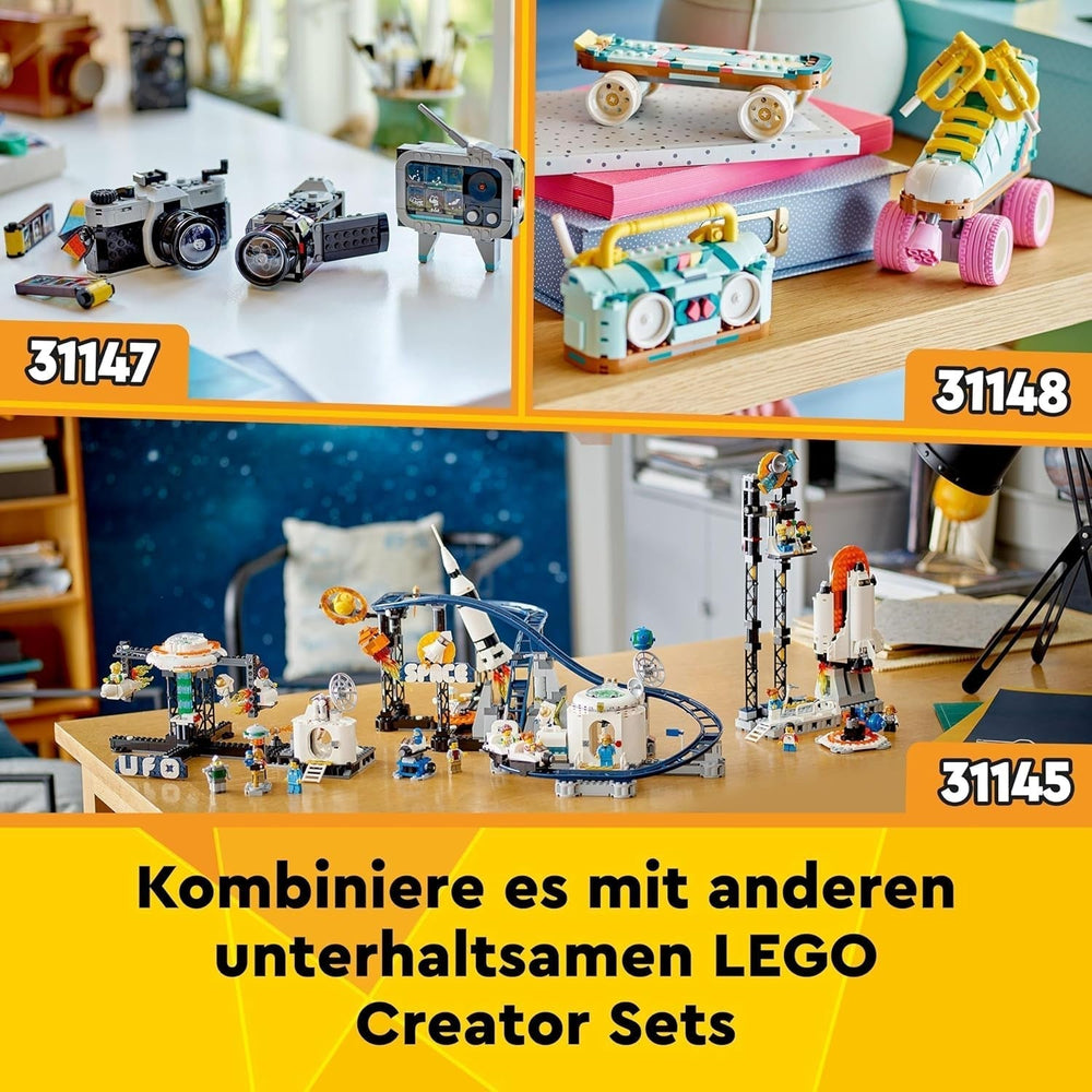 LEGO Creator 3In1 Space Astronaut Toy, Dog and Spaceship Model Kit for Kids, Kindergarten Decorations, Creative Gift for Boys and Girls 9 Years Old 31152 Building Sets Besuche den LEGO-Store