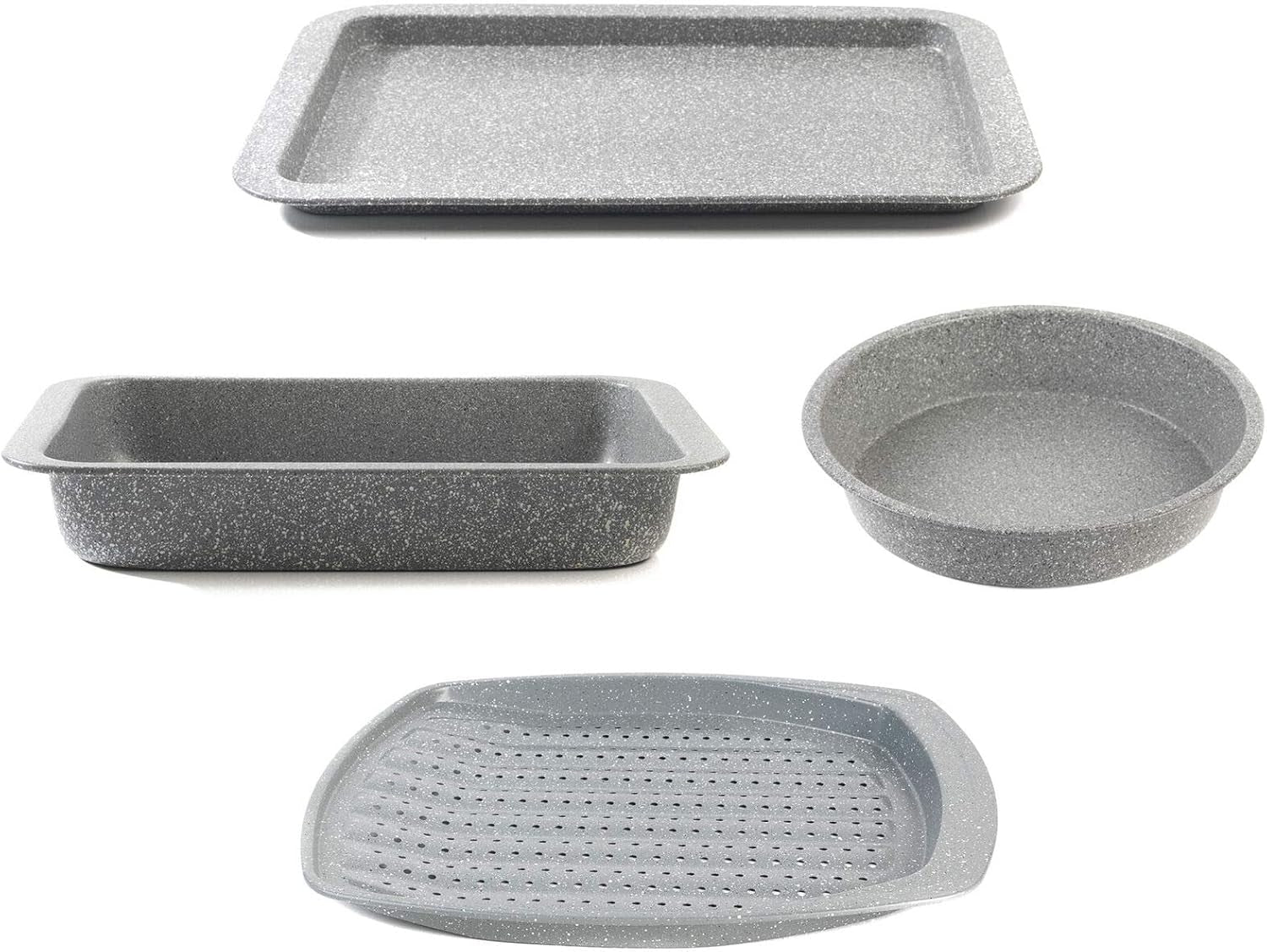 Salter, baking trays, various shapes and sizes, gray Molds and baking trays Naty Shop Set of 4 trays