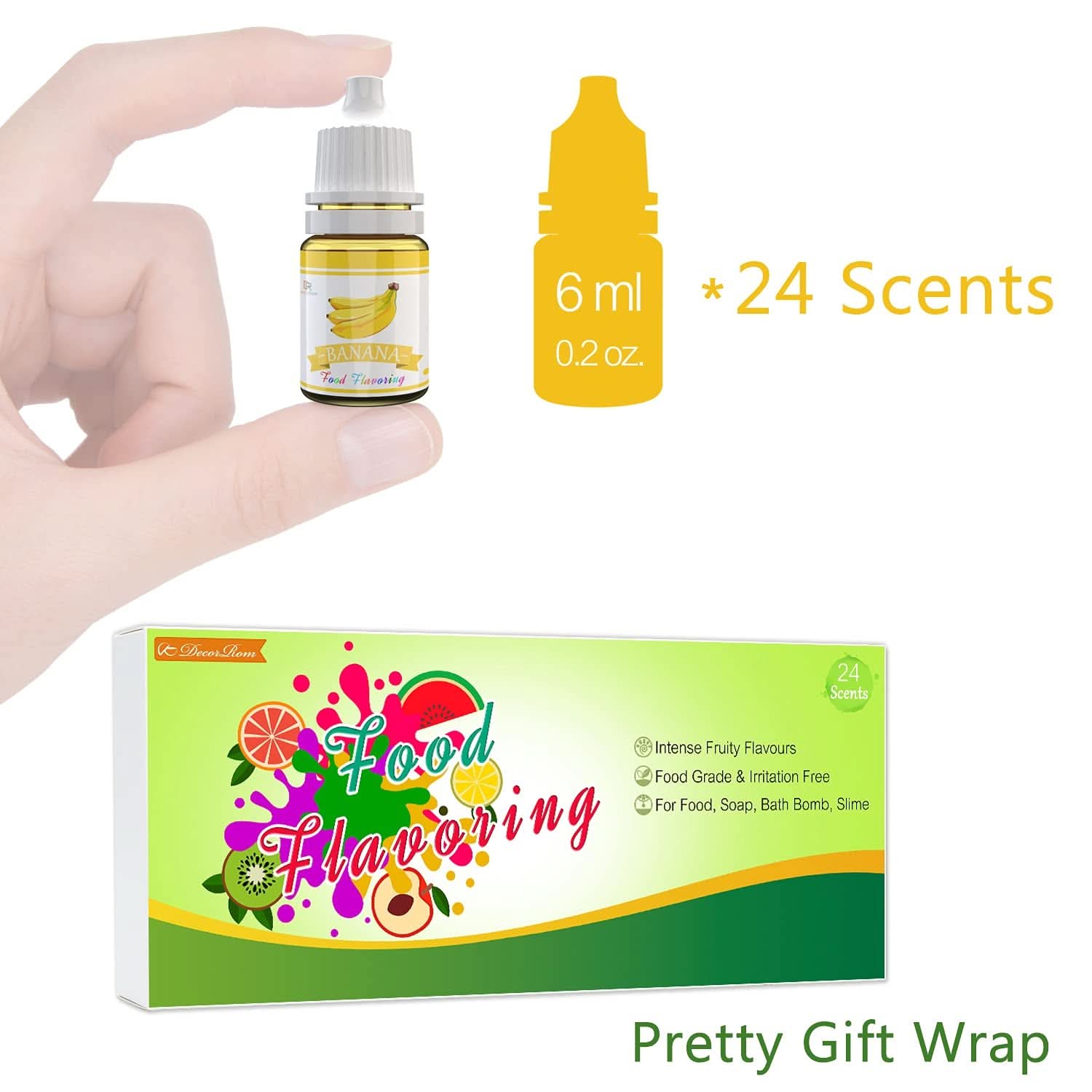 Set of 24 concentrated food flavors, 24 x 6 ml Aromas Naty Shop