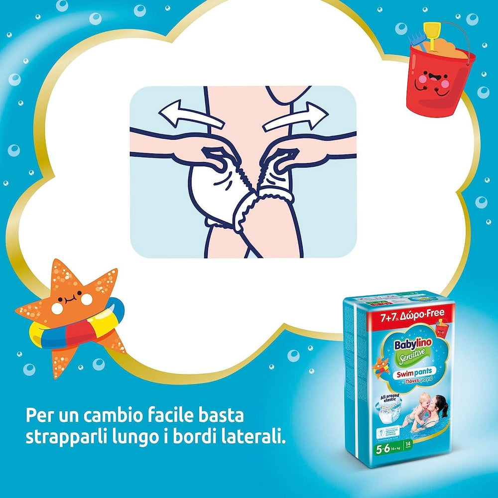 Sensitive swimming trunks, diapers for the sea and the pool Mother and Child Naty Shop