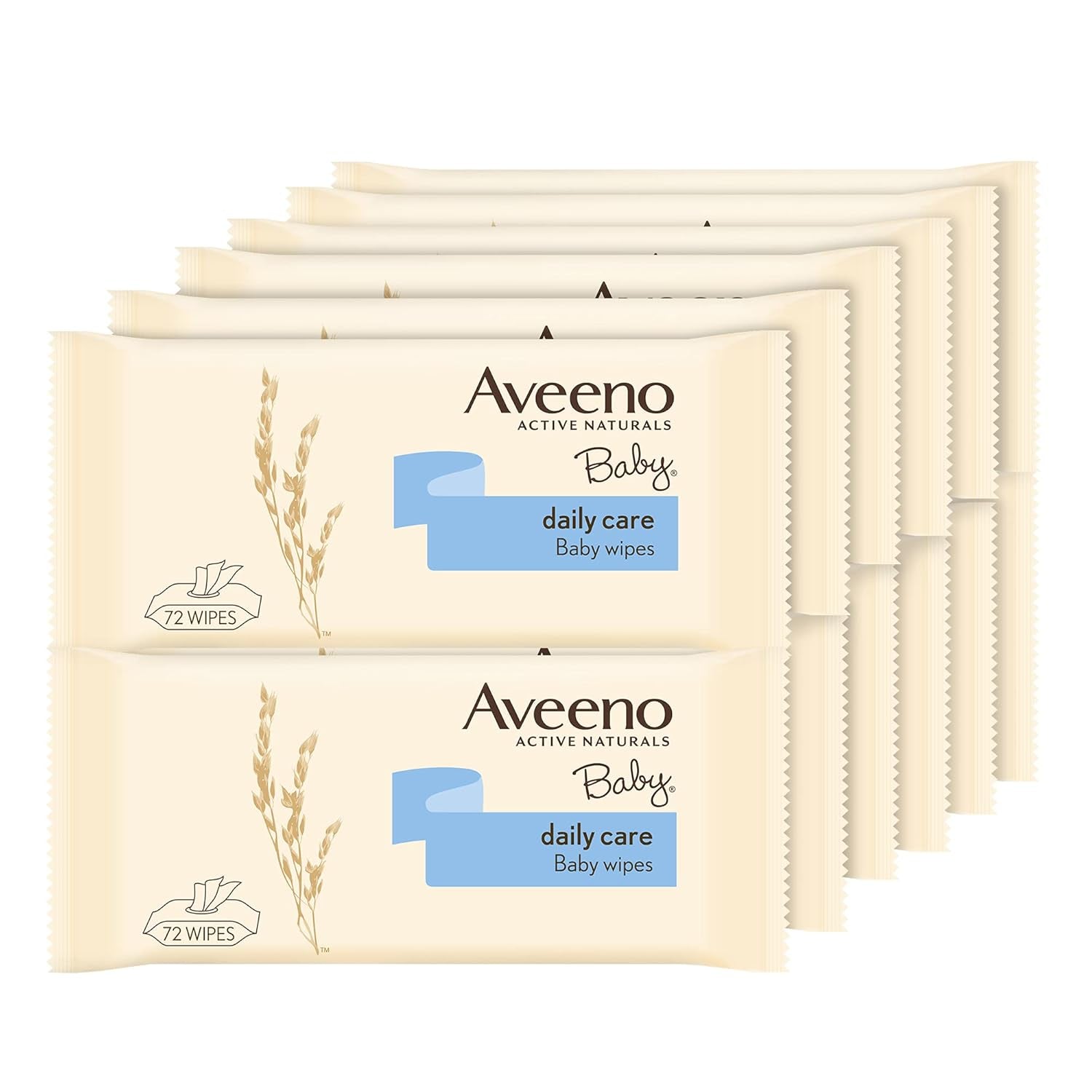 Daily Care cleansing wipes, sulphate and alcohol free, 12 x 72 pieces