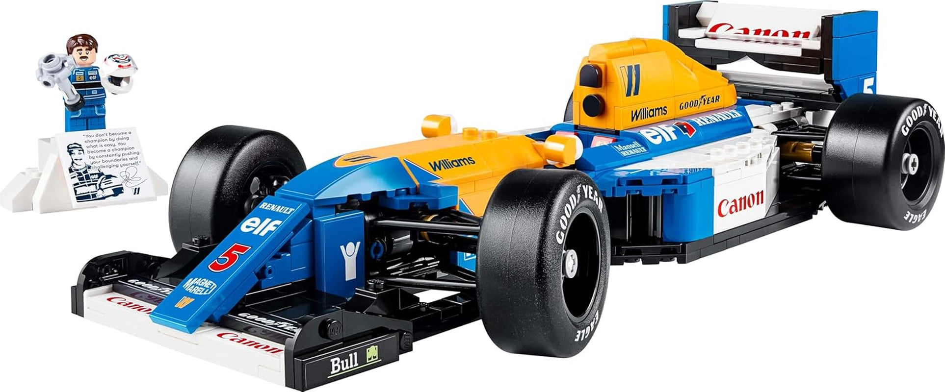 LEGO Icons Williams Racing FW14B with Nigel Mansell - F1 Model Car Set with Race Driver Minifigures to Collect - Desk Decoration with Stand - Gift for Adults and Teens Motor Sports Fans 10353 Building Sets Besuche den LEGO-Store