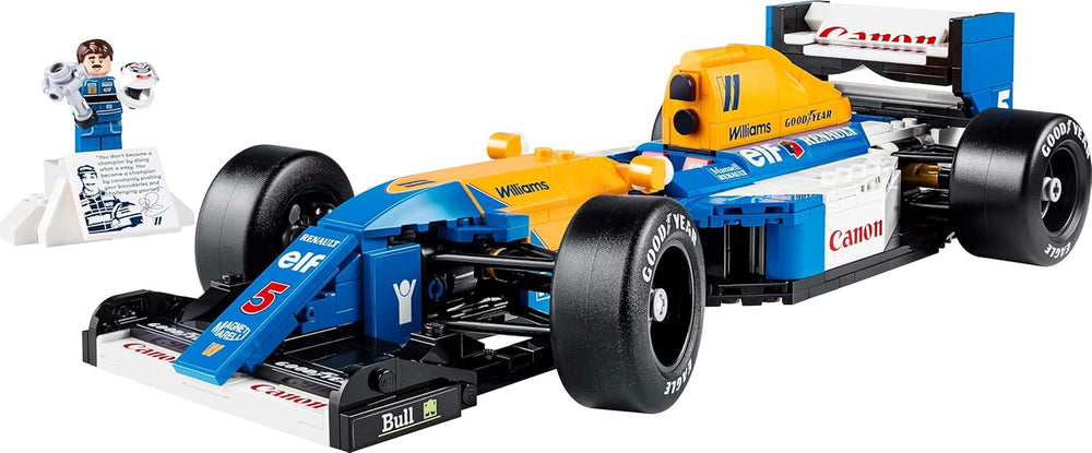 LEGO Icons Williams Racing FW14B with Nigel Mansell - F1 Model Car Set with Race Driver Minifigures to Collect - Desk Decoration with Stand - Gift for Adults and Teens Motor Sports Fans 10353 Building Sets Besuche den LEGO-Store
