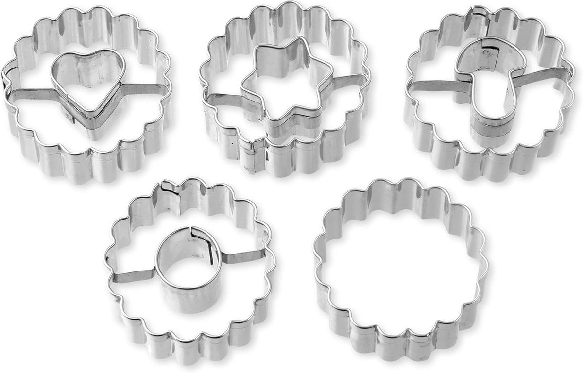 Dr. Oetker 1062 Set de tăiat prăjituri Linzer din 5 piese