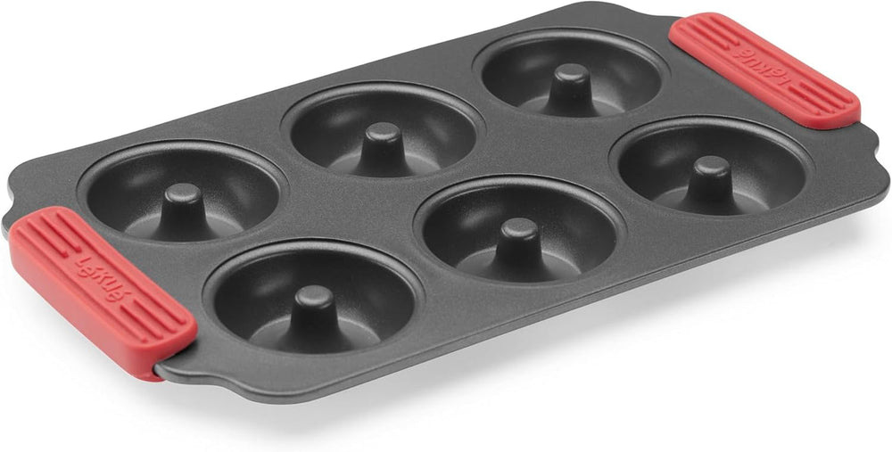 Lékué Muffin-Backform, Antihaftbeschichte, Metall, 6 Mulden Molds and baking trays Naty Shop Donuts