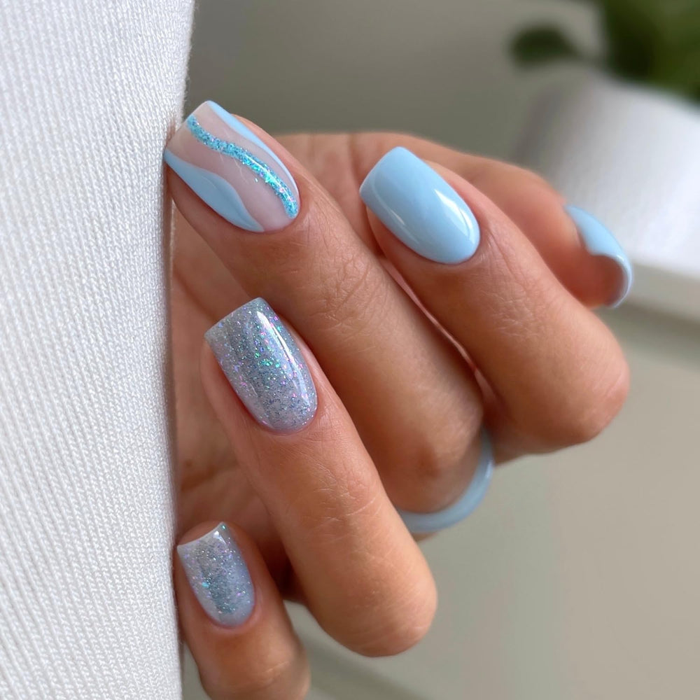 UV Nail Polish Semilac Hybrid 240 Icy Waterfall 7ml, Seaqueen collection