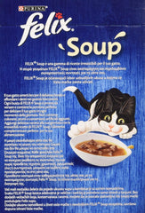 PURINA  Suppe Katze Köstliche Auswahl mit Rindfleisch, mit Huhn, mit Lamm - 48 Beutel à 48 g je 48 g (8 Packungen à 6 x 48 g)