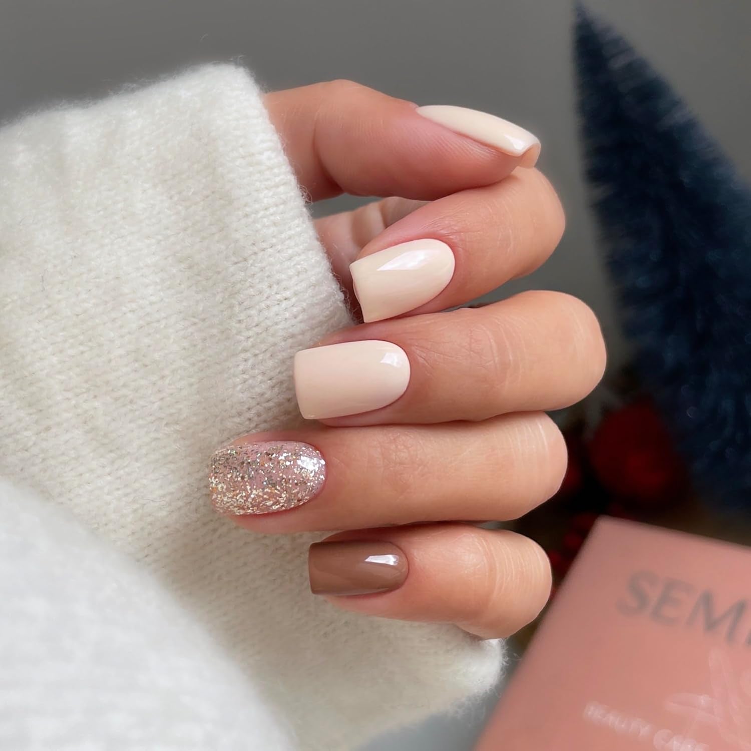 UV nail polish Semilac 260 Light Gold 7ml Platinum Collection