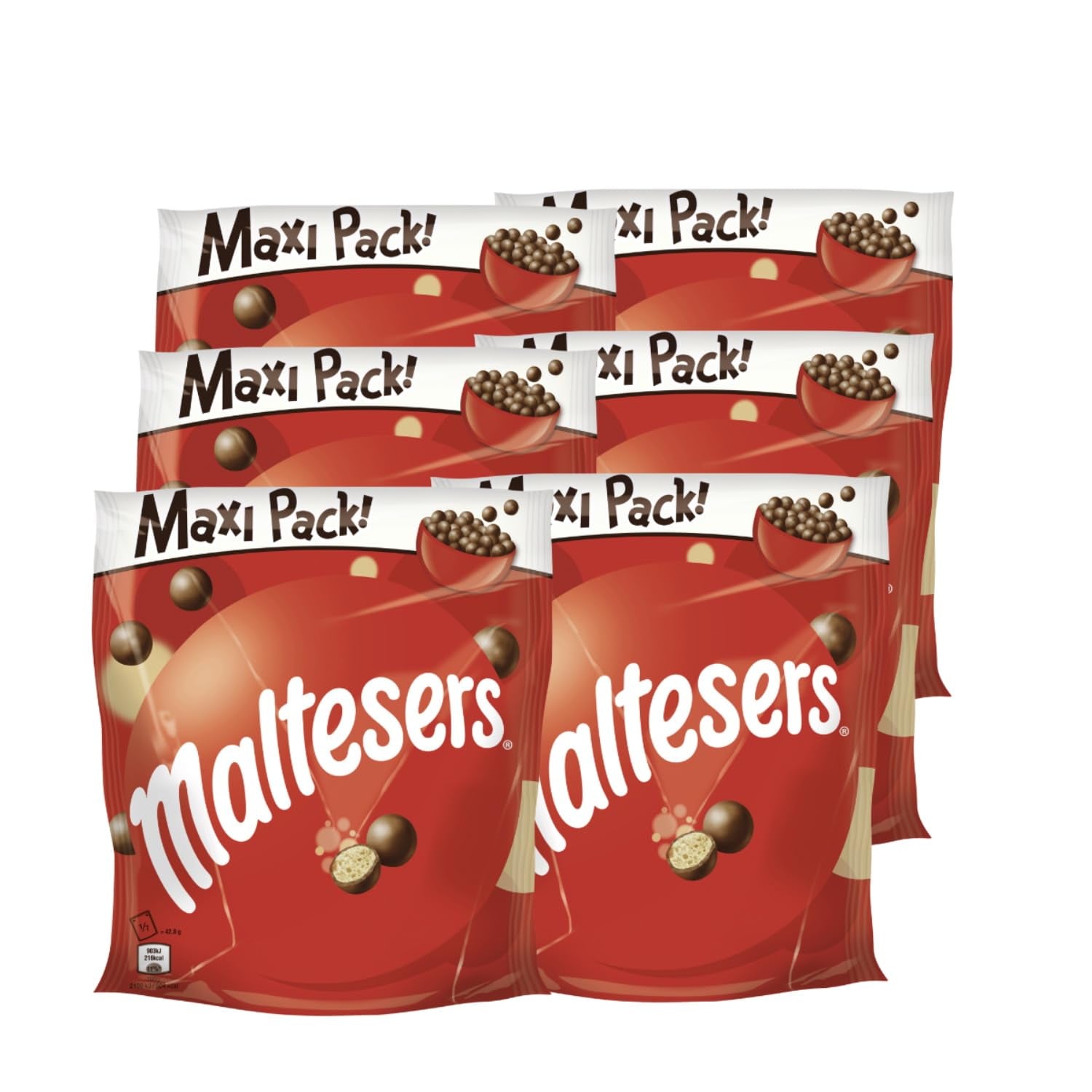 Maltesers, chocolate balls with a crunchy and light center, airy, chocolate snack, 1 pack (1 x 300g)