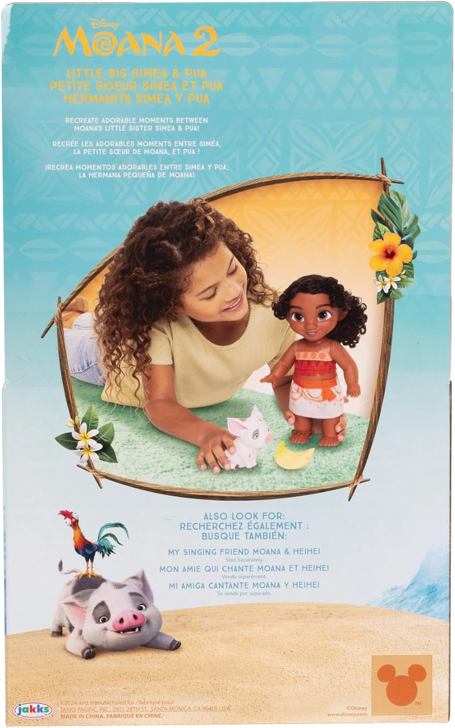 Moana 2 Vaiana 2 Little Sister Simea 27Cm Cu Pua Papusi Naty Shop