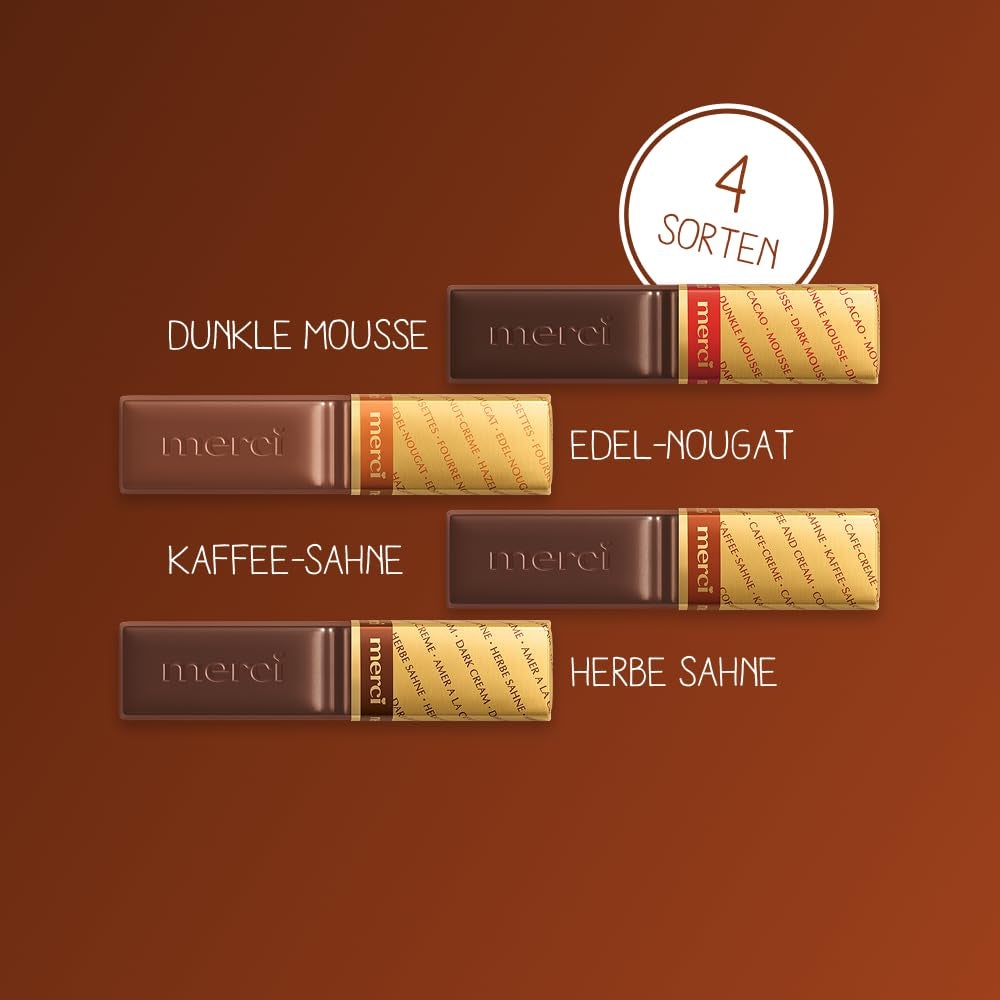 Finest Selection dark chocolate variety – 6 x 250g – Refined dark chocolate specialties – Filled and unfilled pralines