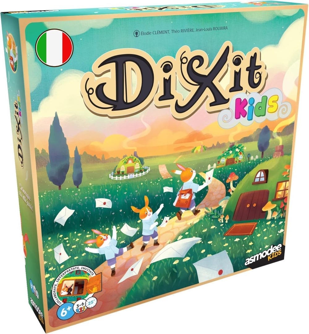 Asmodee Kids - Dixit Kids, board game for imagination and fantasy for children and the whole family, illustrated playing cards, 3-6 players, ages 6+, 25 min, Italian edition